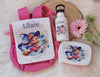Set Brotdose Trinkflasche und Rucksack personalisiert mit Namen Hexe Kinder Edelstahl Flasche Kita Kindergarten Kinderrucksack - CreativMade