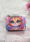 Personalisiertes Federmäppchen mit Name Katze Mädchen Geschenk Einschulung Federmappe Federpenal - CreativMade