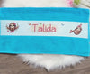 Personalisiertes Kinderhandtuch mit Namen Faultier Mädchen – Frottee 50x100 cm oder 70x140 cm – Weiches Handtuch für Kinder & Babys - CreativMade