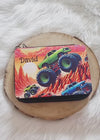 Personalisiertes Federmäppchen mit Name Monstertruck Junge Geschenk Einschulung Federmappe Federpenal - CreativMade