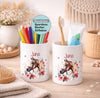 Kinder Spardose mit Name Pferdekopf – Personalisierte Spardose für Kinder Keramik mit Bambusdeckel für Mädchen | CreativMade .