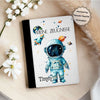 Personalisierte Zeugnismappe mit Namen Astronaut – Mappe für Schulzeugnisse A4 | Geschenk zur Einschulung Jungen - CreativMade