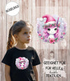 Bügelbilder für Kinder Einhorn mit Mütze – Weihnachtsmotive, Wintermotive & Herbstmotive zum Aufbügeln – DIY Textilaufbügler für Kleidung & Geschenke - CreativMade