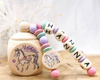 Milchzahndose Pferd Mädchen personalisierte Zahndose mit Namen | CreativMade .