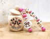 Milchzahndose Giraffe Mädchen personalisierte Zahndose mit Namen | CreativMade .