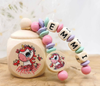 Milchzahndose Baby Einhorn Mädchen personalisierte Zahndose mit Namen | CreativMade .