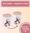 Kinder Spardose mit Name Pferdekopf – Personalisierte Spardose für Kinder Keramik mit Bambusdeckel für Mädchen | CreativMade .