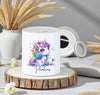Personalisierte Kinderspardose mit Namen Einhorn – Keramik Spardose zur Einschulung, Geburt oder Taufe - CreativMade 