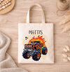Kinder Turnbeutel mit Namen personalisiert – Monstertruck Sportbeutel für Kindergarten, Schule und Schwimmen - CreativMade 