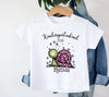 Kindergartenkind T-Shirt personalisiert mit Namen Schnecke – Kita Abschluss & Vorschulkind Geschenk - CreativMade 