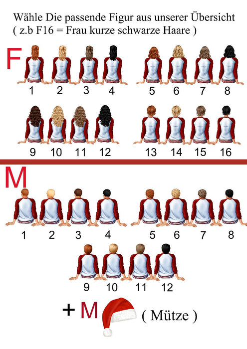 Tasse Personalisierte Weihnachtstasse Familie & Haustier – Keramik oder Emaille mit Namen Weihnachtsgeschenk - CreativMade 