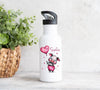 Personalisiertes Kinder Trinkflaschen- & Tassen-Set mit Namen Schwein – Edelstahl Trinkflasche 500 ml für Schule & Kindergarten - CreativMade
