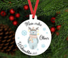 Mein erstes Weihnachten Weihnachtsbaum Anhänger personalisiert mit Name Christbaumschmuck Baby - CreativMade 