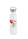 Personalisierte Thermosflasche aus Edelstahl – das perfekte Geschenk für Mama & Oma. Auslaufsicher, doppelwandig & mit Namen bedruckt. - CreativMade