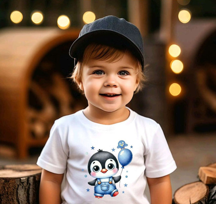 Bügelbilder für Kinder Pinguin – Weihnachtsmotive, Wintermotive & Herbstmotive zum Aufbügeln – DIY Textilaufbügler für Kleidung & Geschenke - CreativMade