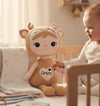 Personalisierbares Kuscheltier Reh Plüschtier – 50 cm Schmusetier mit Namen Geschenk für Babys & Kinder - CreativMade 