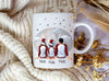 Tasse Personalisierte Weihnachtstasse Familie & Freunde – Keramik mit Namen Weihnachtsgeschenk - CreativMade 