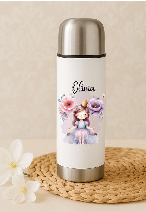 Personalisierte Thermoskanne Fee aus Edelstahl für Kinder mit Namen, für Schule &  Kindergarten - CreativMade 