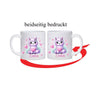 Kinder Tischset personalisiert mit Namen Lama Mädchen - abwischbar und rutschfest Platzdeckchen Platzset Tischunterlage - personalisierte Tasse Emaille & Keramik - CreativMade 