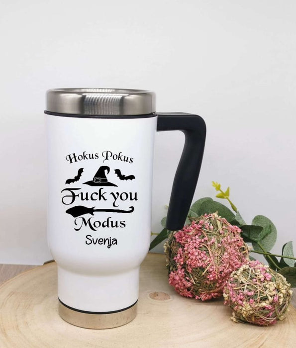 Thermobecher personalisiert Hokuspokus Lustig Witzig Cup Becher mit Na– CreativMade