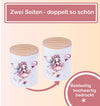 Kinder Spardose mit Name Fee – Personalisierte Spardose für Kinder Keramik mit Bambusdeckel für Mädchen | CreativMade .