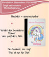 Personalisierte Zeugnismappe mit Namen Einhorn Pferd – Mappe für Schulzeugnisse A4 | Geschenk zur Einschulung Mädchen - CreativMade 