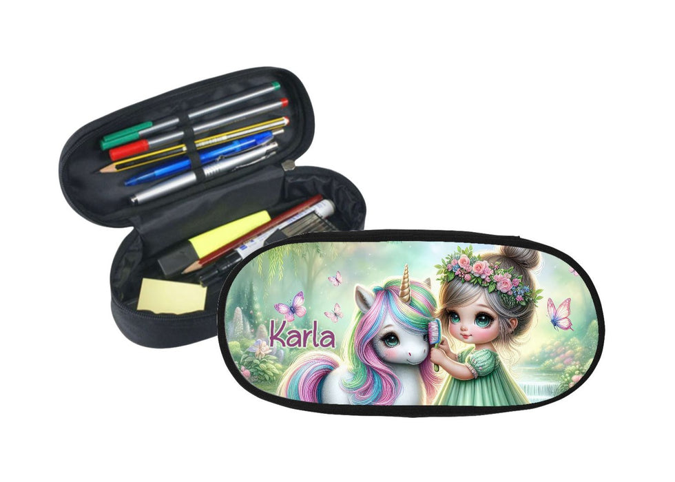 Personalisiertes Federmäppchen Einhorn Stifte-Etui Federmappe Federtasche Erwachsene & für Kinder - CreativMade