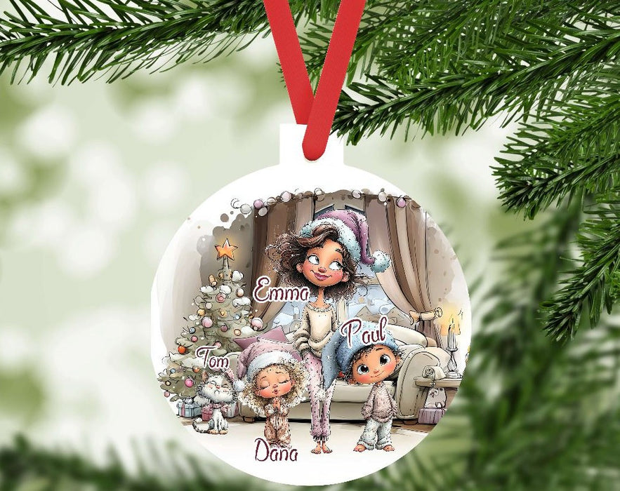 Personalisierter Christbaumschmuck mit Namen – Geschenk für Familie & Freunde Ornament Weihnachten - CreativMade