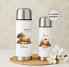 Thermoskanne personalisiert mit Namen Camping Edelstahl Isolierflasche Thermoflasche Erwachsene Geschenkidee - CreativMade 