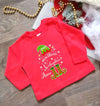 Mein erstes Weihnachten Outfit Wichtel Mädchen Weihnachtsshirt Baby Kinder Langarm - CreativMade 