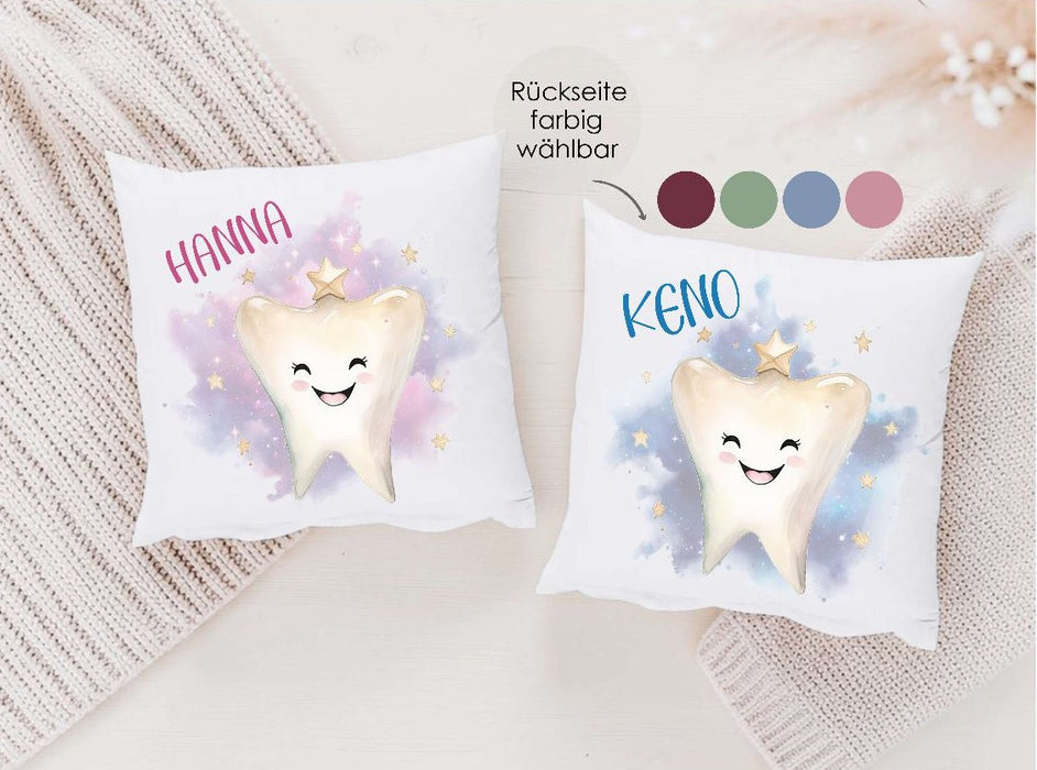 Zahnfeekissen personalisiert für Kinder – mit Namen - Jungen - CreativMade