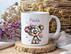 Personalisiertes Kinder Trinkflaschen- & Tassen-Set mit Namen Bär – Edelstahl Trinkflasche 500 ml für Schule & Kindergarten - CreativMade
