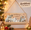 Personalisierter Adventskalender aus Holz mit Namen Wintertiere – zum Befüllen mit oder ohne Säckchen | CreativMade .