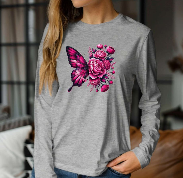 Bügelbild Schmetterling Erwachsene Aufbügelmotiv Textilaufbügler für Kleidung & Stoffe DIY Transferbild & Geschenkidee Damen - CreativMade