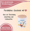 Kinder Spardose mit Name Rakete – Personalisierte Spardose für Kinder Keramik mit Bambusdeckel für Jungen | CreativMade .