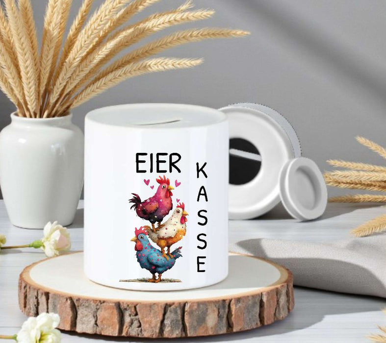 Eierkasse aus Keramik – Kasse für Eierverkauf & Selbstbedienung - CreativMade
