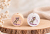 Milchzahndose Reh Holz mit Motivscheibe | DIY & Kreativbedarf 6 x 4cm Zahndose - CreativMade