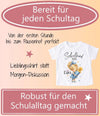 Einschulungsshirt mit Namen personalisiert Zuckertüte Mädchen T-Shirt Einschulung - CreativMade