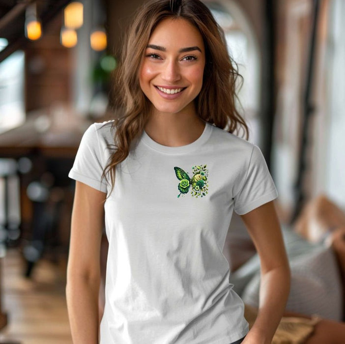 Bügelbild Schmetterling Erwachsene Aufbügelmotiv Textilaufbügler für Kleidung & Stoffe DIY Transferbild & Geschenkidee Damen - CreativMade