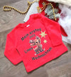 Mein erstes Weihnachten Outfit Elch Mädchen Weihnachtsshirt Baby Kinder Langarm - CreativMade 