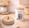 Kinder Spardose mit Name Meerjungfrau – Personalisierte Spardose für Kinder Keramik mit Bambusdeckel für Mädchen | CreativMade .