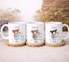 Personalisierte Einschulungstasse Mädchen mit Büchern Schulkind Tasse mit Name - CreativMade