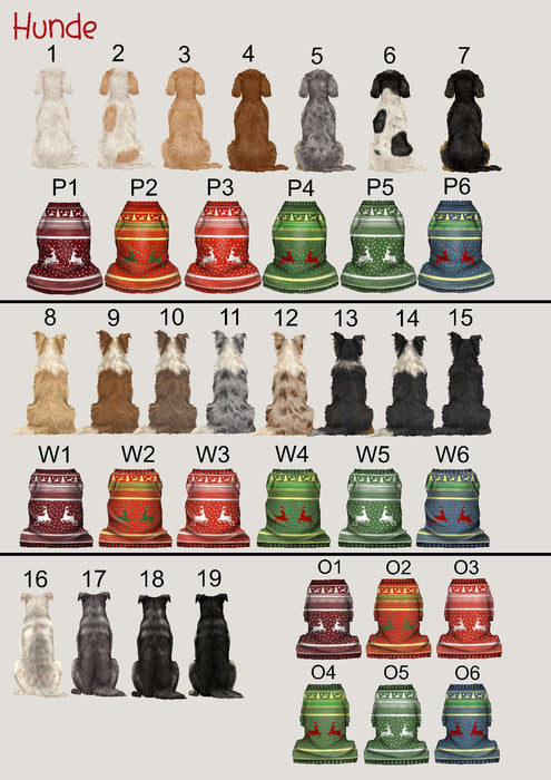 Personalisierter Christbaumschmuck mit Namen & Figuren – individueller Weihnachtsbaumanhänger für Familie, Paare & Freunde. Perfektes Weihnachtsgeschenk mit Hund - CreativMade