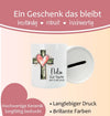 Personalisierte Taufspardose aus Keramik – Kreuz - Spardose zur Taufe mit Namen - CreativMade