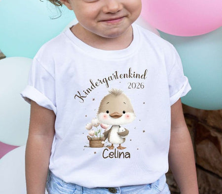 Kindergartenkind T-Shirt personalisiert mit Namen Tiere – Kita Abschluss & Vorschulkind Geschenk - CreativMade 