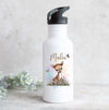 Kindergarten Set personalisiert Reh – Rucksack, Trinkflasche & Brotdose mit Namen Kitakind - CreativMade 