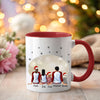 Tasse Personalisierte Weihnachtstasse Familie & Haustier – Keramik oder Emaille mit Namen Weihnachtsgeschenk - CreativMade 