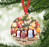 Personalisierter Weihnachtsbaumanhänger mit Namen & Figuren – individueller Christbaumschmuck für Familie, Paare & Freunde. Perfektes Weihnachtsgeschenk. - CreativMade