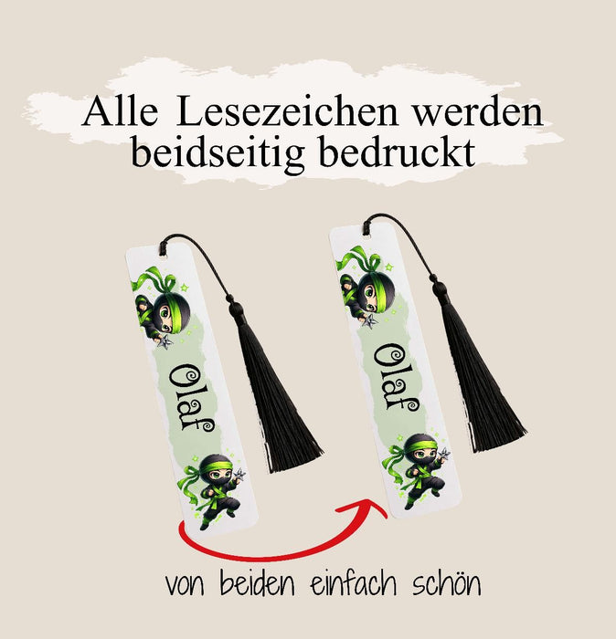 Personalisiertes Lesezeichen Fußball mit Namen – Geschenk zur Einschulung für Jungen | CreativMade .