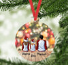 Personalisierter Weihnachtsbaumanhänger mit Namen & Figuren – individueller Christbaumschmuck für Familie, Paare & Freunde. Perfektes Weihnachtsgeschenk. - CreativMade